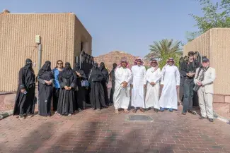 Atelier de mai à AlUla_photo de groupe Atelier de mai 2025 à AlUla_photo de groupe